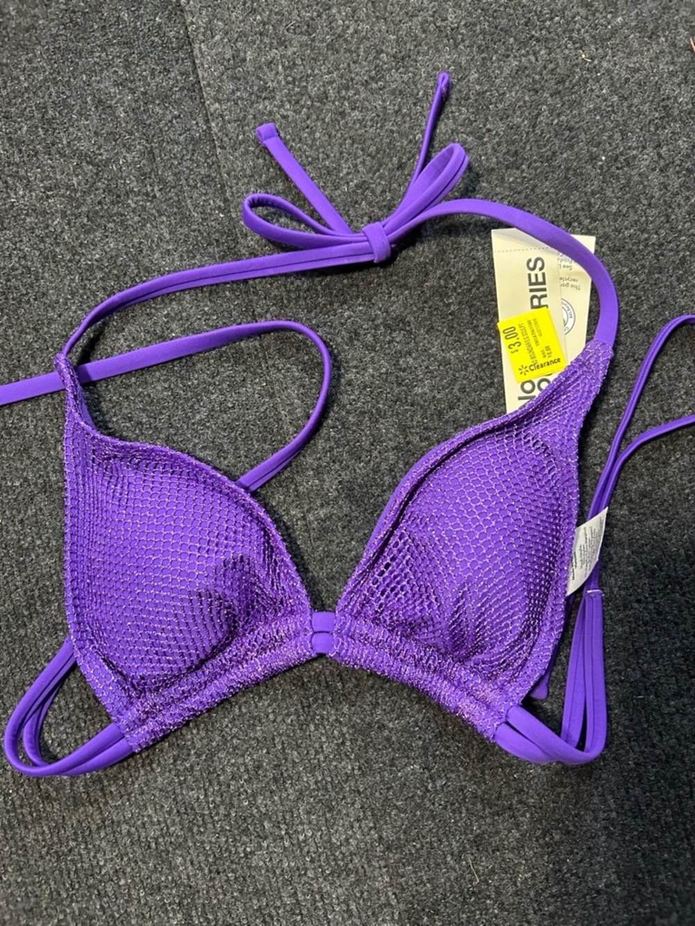 Purple Women's Triangle Swim Top